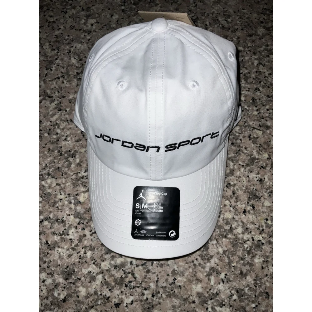 Air Jordan Sport Club Cap White Jumpman Size S/M Hat New